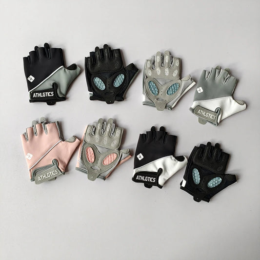 Gants de fitness femme demi‑doigts – antidérapants