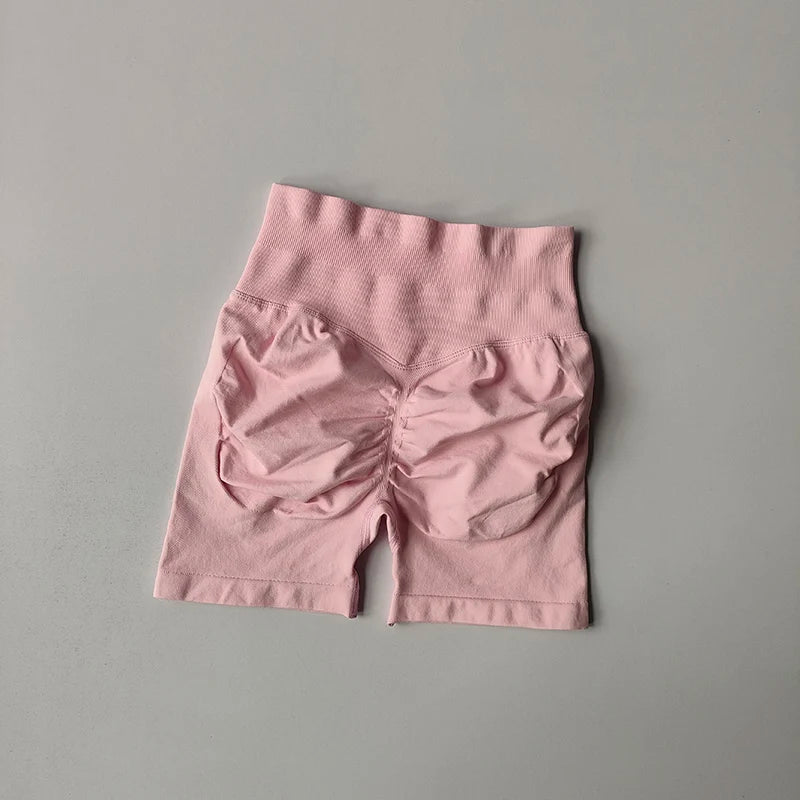 Short de Sport Femme – Taille Haute, Effet Push-Up & Séchage Rapide