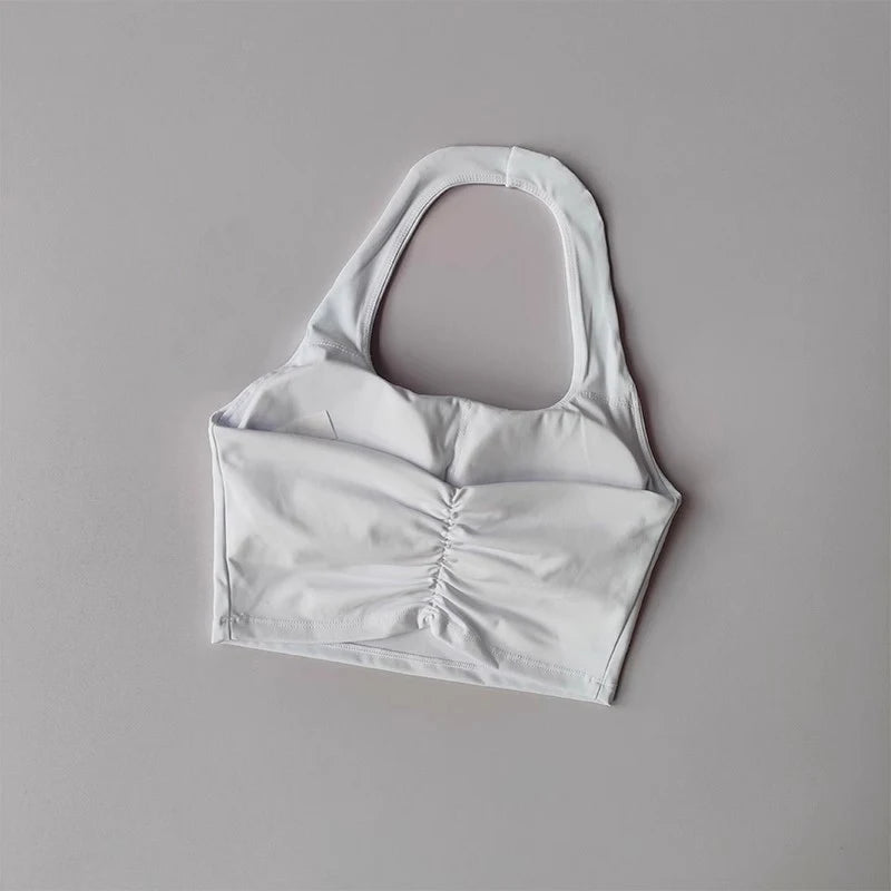 Brassière dos nu plissée - été