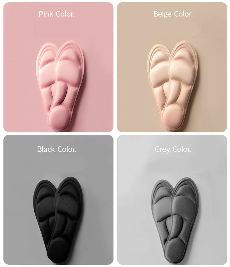 Semelles intérieures en mousse à mémoire de forme pour chaussures, coussin respirant, Sport, course à pied, orthopédiques, Massage 5D