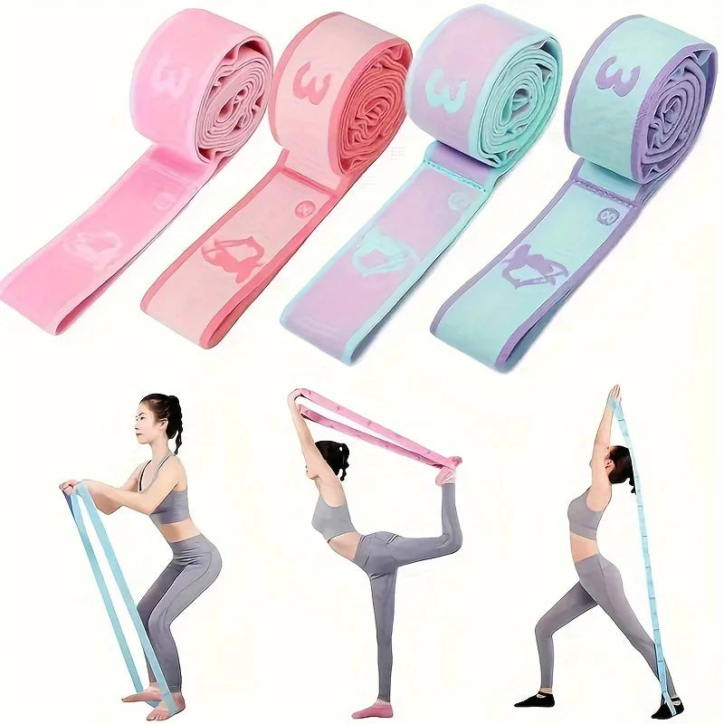 Bande d'entraînement d'étirement de Yoga, Pilates, danse, bande de résistance positionnelle numérique adaptée à l'étirement complet du corps