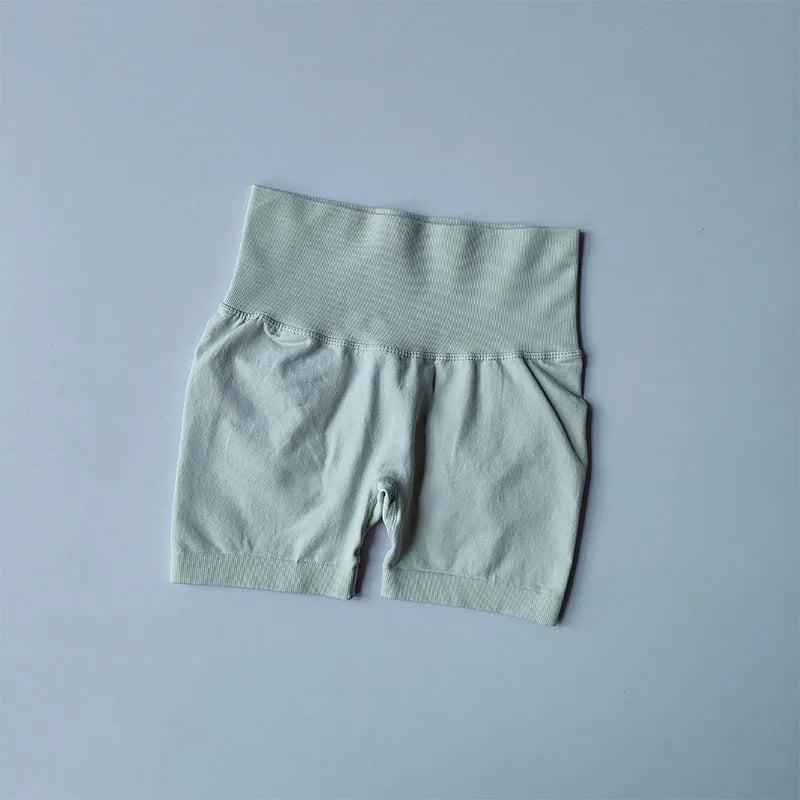 Short de Sport Femme – Taille Haute, Effet Push-Up & Séchage Rapide