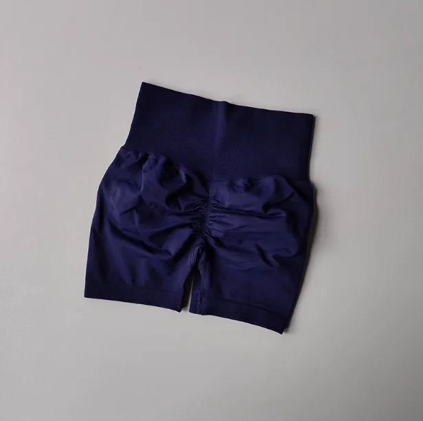 Short de Sport Femme – Taille Haute, Effet Push-Up & Séchage Rapide