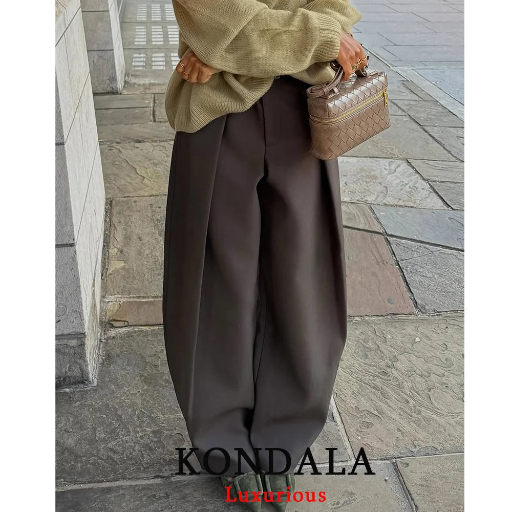 Pantalon à jambes larges
