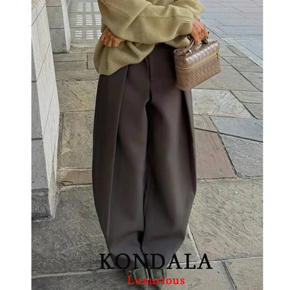 Pantalon à jambes larges