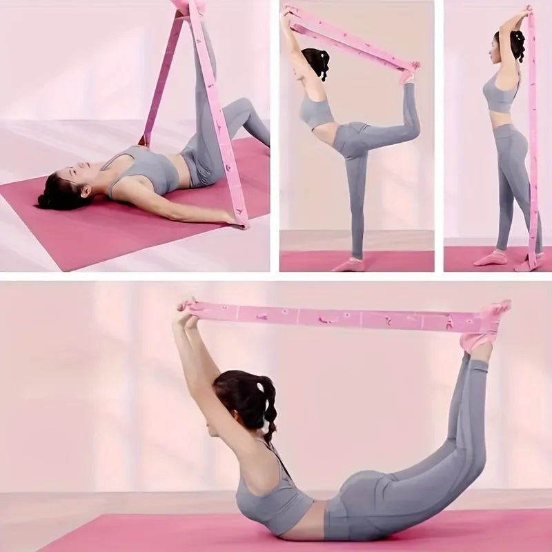 Bande d'entraînement d'étirement de Yoga, Pilates, danse, bande de résistance positionnelle numérique adaptée à l'étirement complet du corps