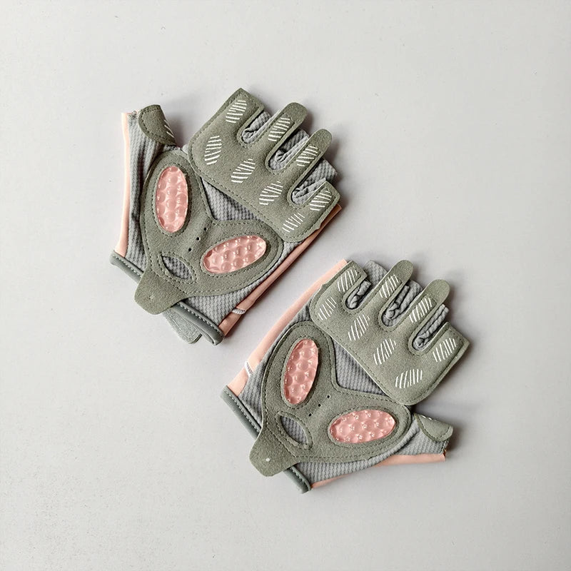 Gants de fitness femme demi‑doigts – antidérapants