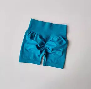 Short de Sport Femme – Taille Haute, Effet Push-Up & Séchage Rapide