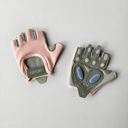 Gants de fitness femme demi‑doigts – antidérapants