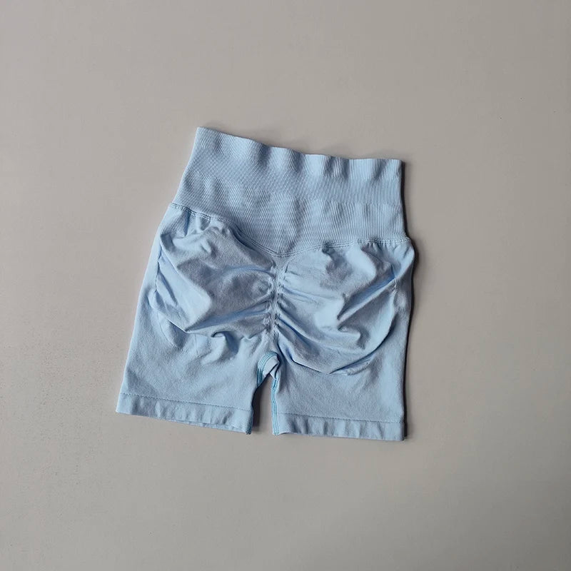 Short de Sport Femme – Taille Haute, Effet Push-Up & Séchage Rapide