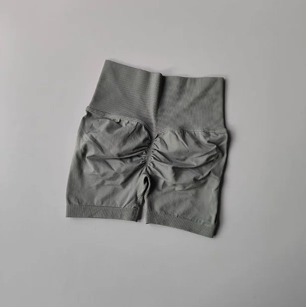 Short de Sport Femme – Taille Haute, Effet Push-Up & Séchage Rapide