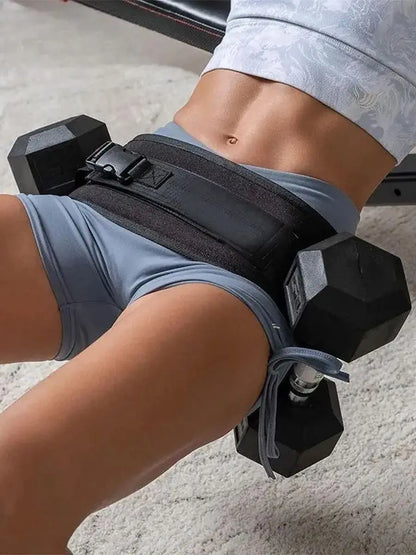 Ceinture de taille lestée réglable, pour les entraînements à domicile, l'entraînement avec haltères et le remodelage des hanches, équipement de fitness pour la maison