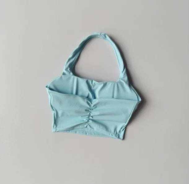 Brassière dos nu plissée - été