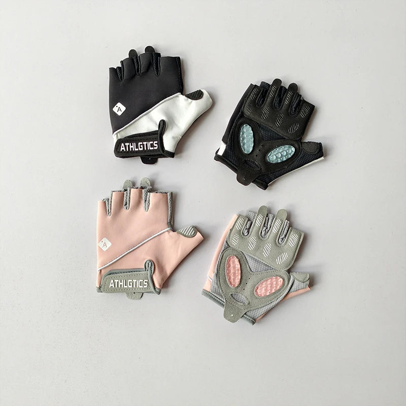 Gants de fitness femme demi‑doigts – antidérapants