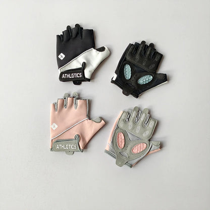 Gants de fitness femme demi‑doigts – antidérapants