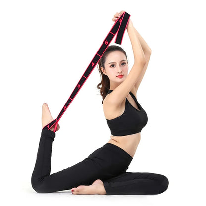 Bande de Résistance Élastique Numérique 8/10 Sections pour Danse, Yoga, Pilates, Fitness et Entraînement d'Étirement