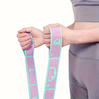 Bande d'entraînement d'étirement de Yoga, Pilates, danse, bande de résistance positionnelle numérique adaptée à l'étirement complet du corps