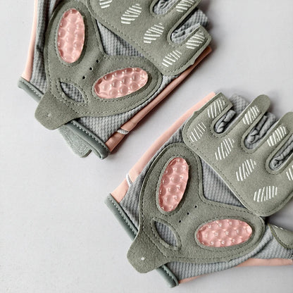 Gants de fitness femme demi‑doigts – antidérapants
