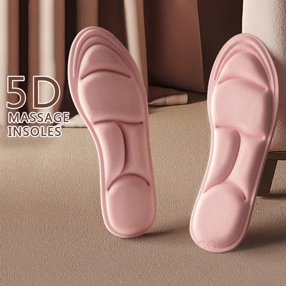 Semelles intérieures en mousse à mémoire de forme pour chaussures, coussin respirant, Sport, course à pied, orthopédiques, Massage 5D