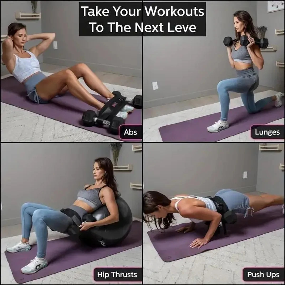 Ceinture de taille lestée réglable, pour les entraînements à domicile, l'entraînement avec haltères et le remodelage des hanches, équipement de fitness pour la maison