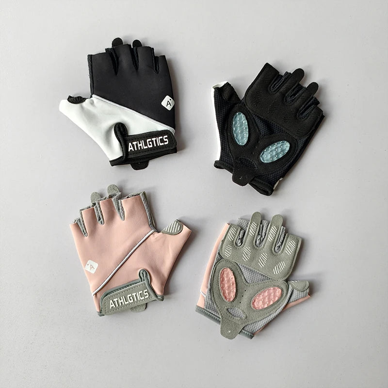 Gants de fitness femme demi‑doigts – antidérapants