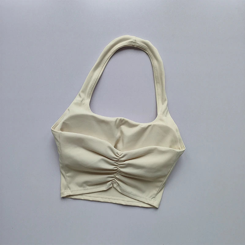 Brassière dos nu plissée - été