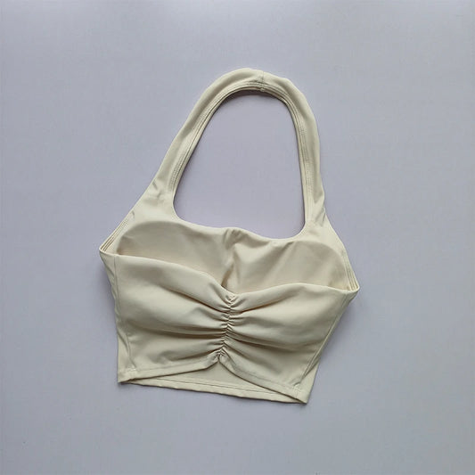 Brassière dos nu plissée - été
