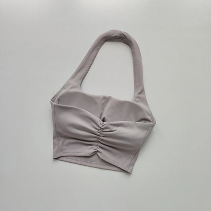 Brassière dos nu plissée - été