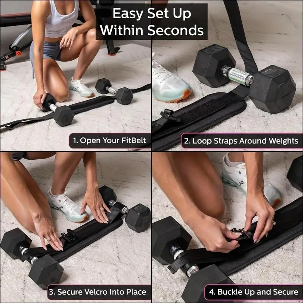 Ceinture de taille lestée réglable, pour les entraînements à domicile, l'entraînement avec haltères et le remodelage des hanches, équipement de fitness pour la maison