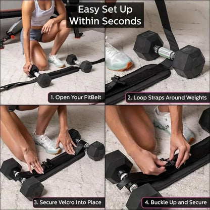 Ceinture de taille lestée réglable, pour les entraînements à domicile, l'entraînement avec haltères et le remodelage des hanches, équipement de fitness pour la maison