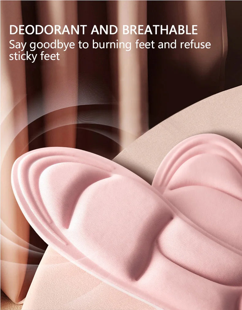 Semelles intérieures en mousse à mémoire de forme pour chaussures, coussin respirant, Sport, course à pied, orthopédiques, Massage 5D