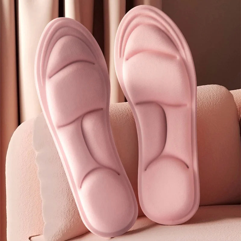 Semelles intérieures en mousse à mémoire de forme pour chaussures, coussin respirant, Sport, course à pied, orthopédiques, Massage 5D