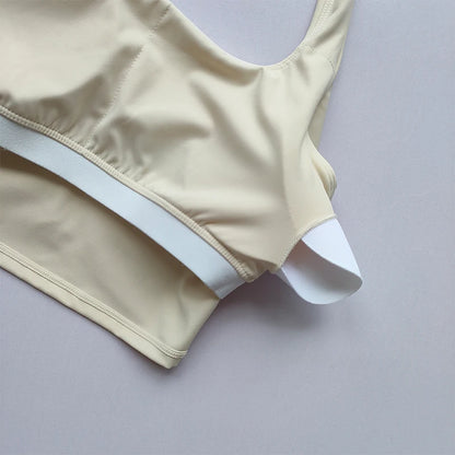 Brassière dos nu plissée - été