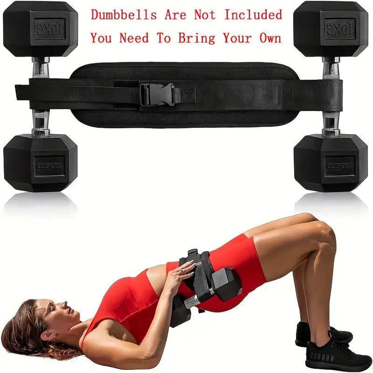 Ceinture de taille lestée réglable, pour les entraînements à domicile, l'entraînement avec haltères et le remodelage des hanches, équipement de fitness pour la maison