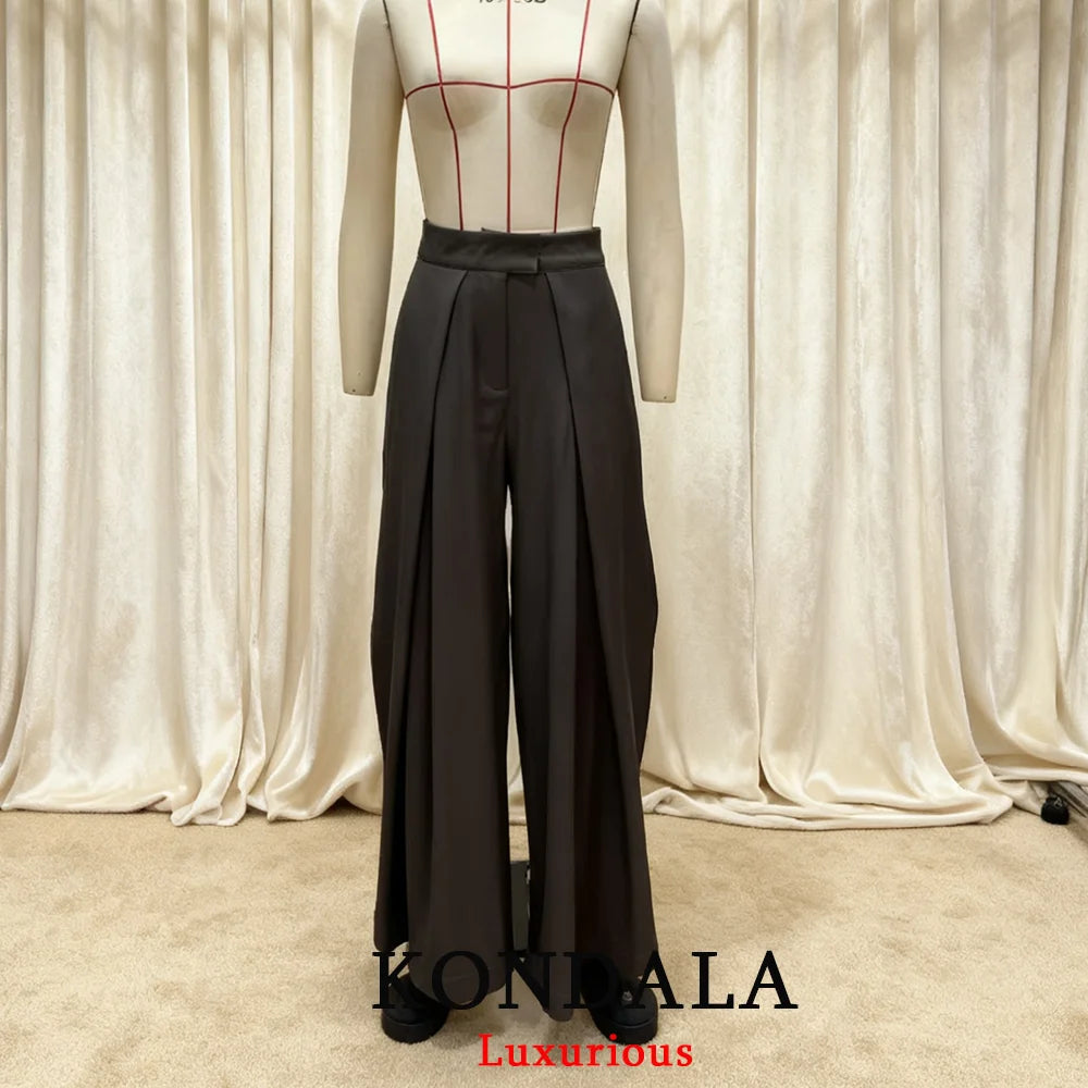 Pantalon à jambes larges