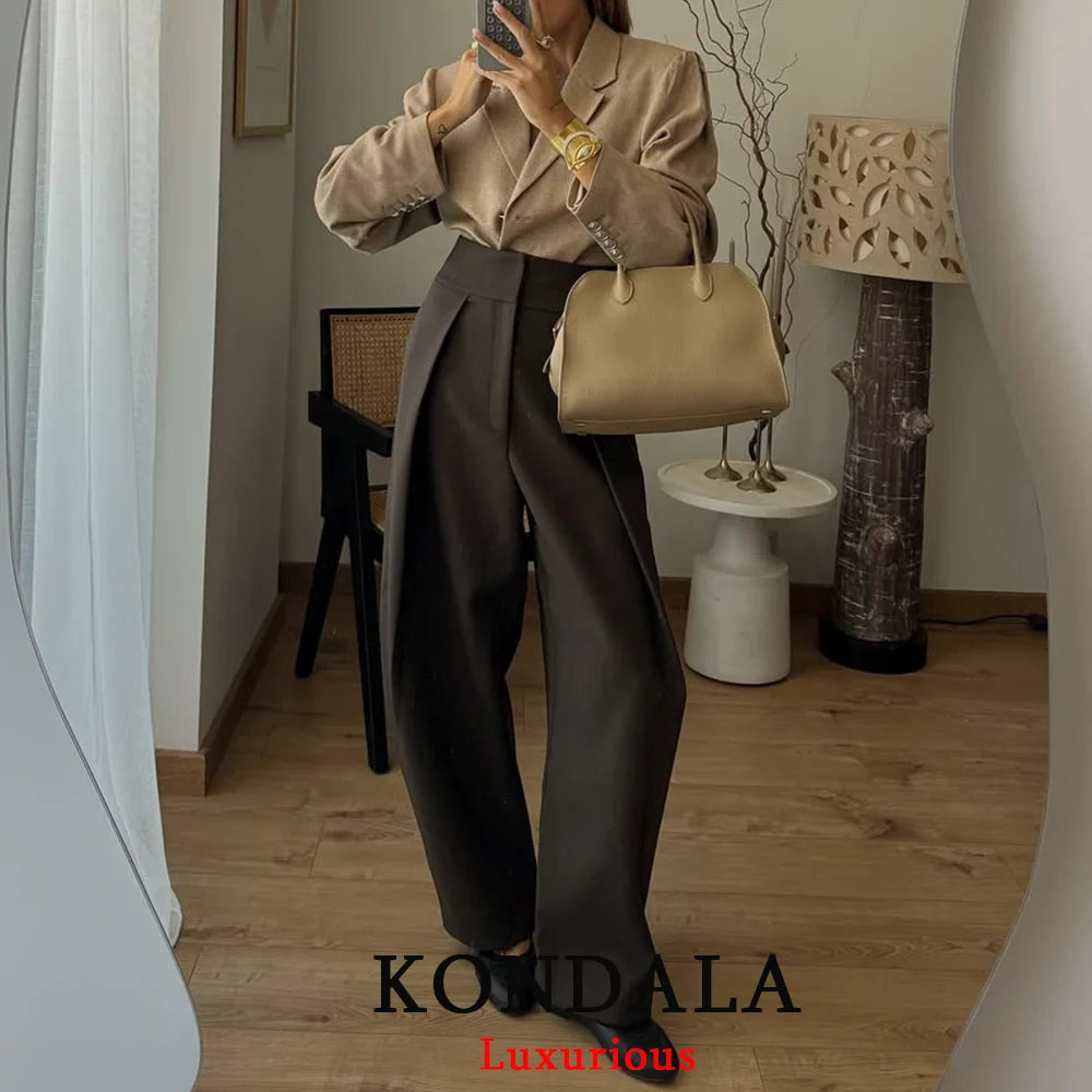 Pantalon à jambes larges