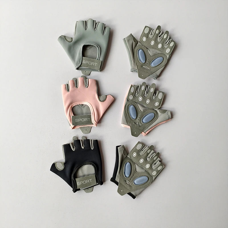 Gants de fitness femme demi‑doigts – antidérapants