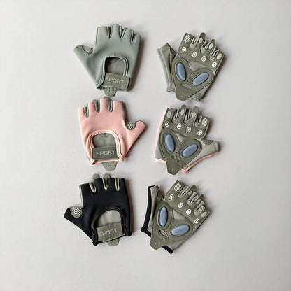 Gants de fitness femme demi‑doigts – antidérapants
