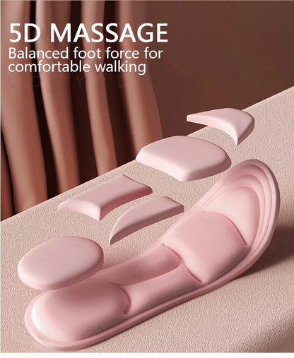 Semelles intérieures en mousse à mémoire de forme pour chaussures, coussin respirant, Sport, course à pied, orthopédiques, Massage 5D