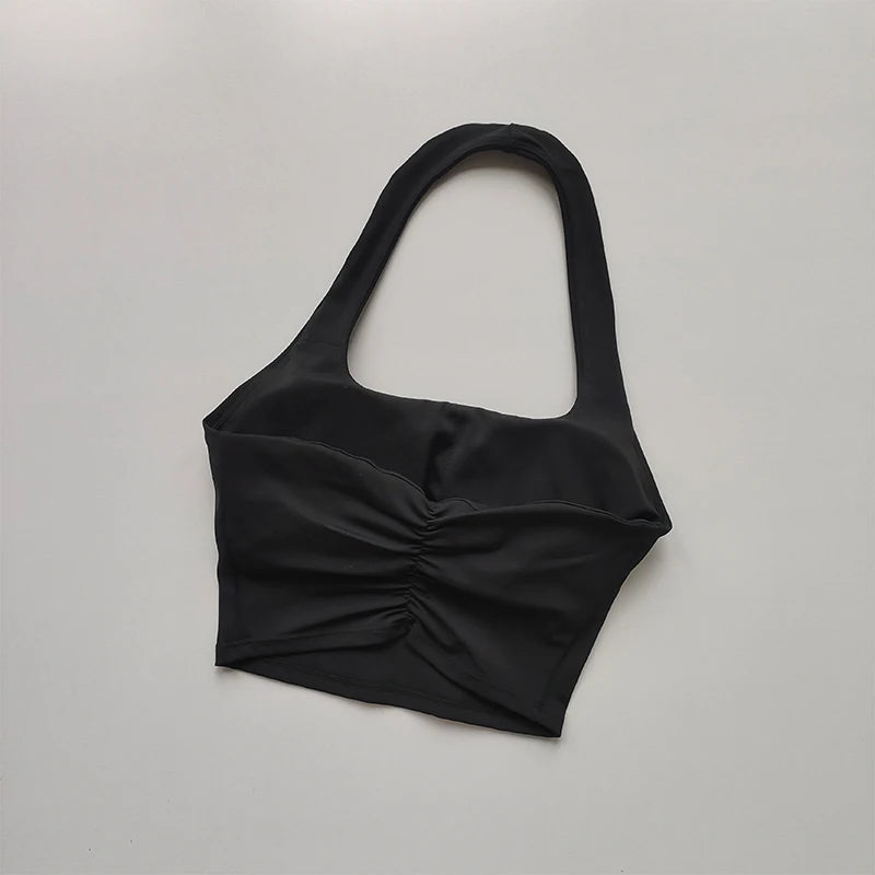 Brassière dos nu plissée - été