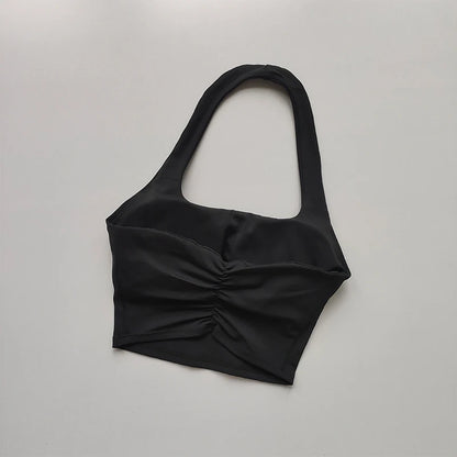 Brassière dos nu plissée - été