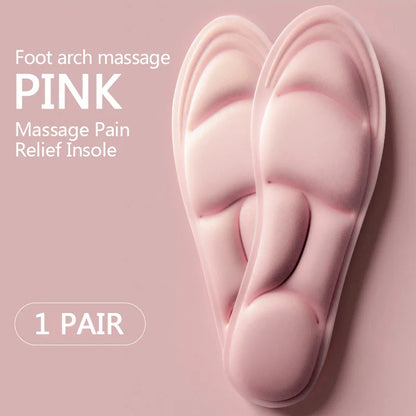 Semelles intérieures en mousse à mémoire de forme pour chaussures, coussin respirant, Sport, course à pied, orthopédiques, Massage 5D
