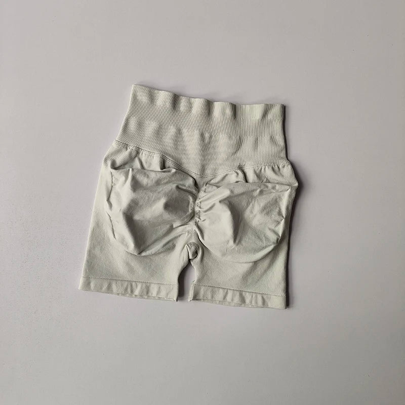 Short de Sport Femme – Taille Haute, Effet Push-Up & Séchage Rapide