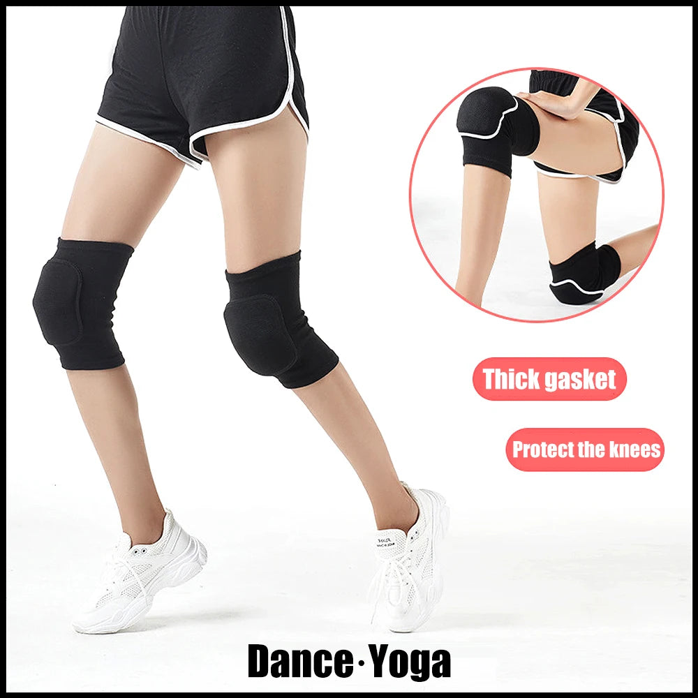 Genouillères de volley-ball douces et respirantes pour danseurs, hommes, femmes, enfants, protection des genoux pour le football, la danse, le yoga, le tennis, la course à pied, le cyclisme