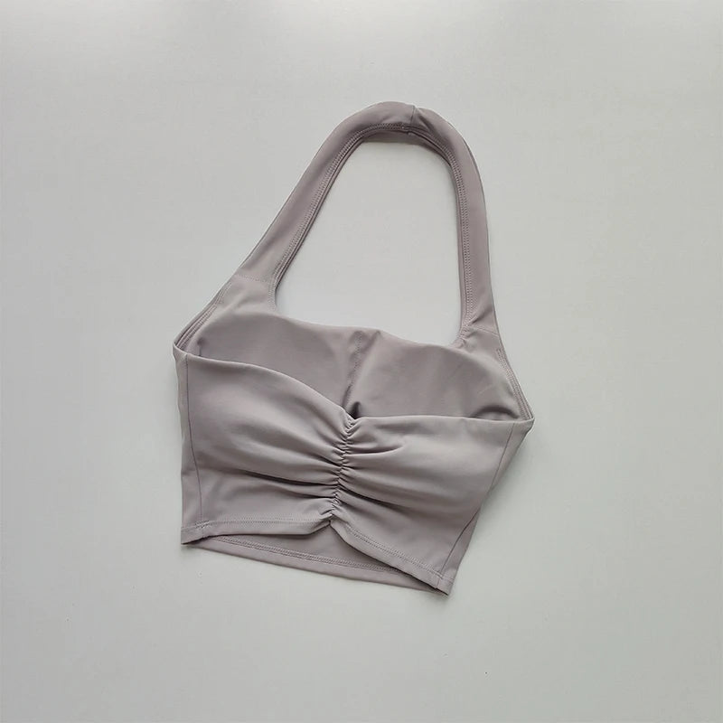 Brassière dos nu plissée - été