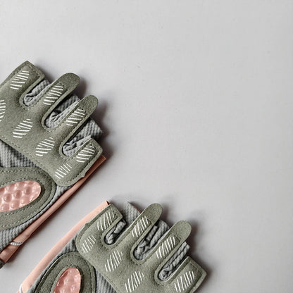 Gants de fitness femme demi‑doigts – antidérapants