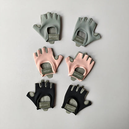 Gants de fitness femme demi‑doigts – antidérapants