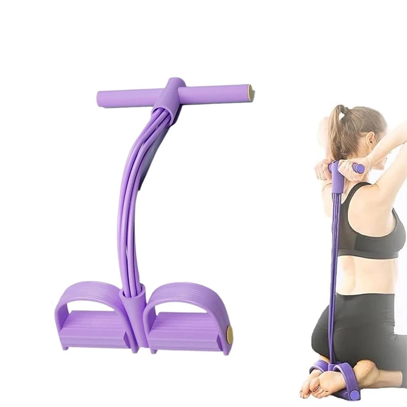 Bande de résistance à 6 tubes, corde de Tension multifonction, bandes de Fitness, extracteur de pédale de Yoga élastique à 6 tubes pour exercices sportifs en salle de sport