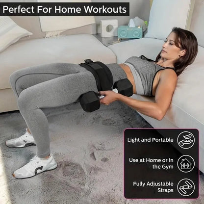 Ceinture de taille lestée réglable, pour les entraînements à domicile, l'entraînement avec haltères et le remodelage des hanches, équipement de fitness pour la maison